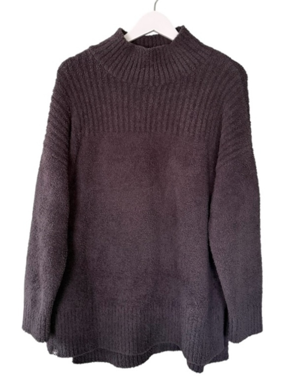 Barefoot Dreams CozyChic High Low Pullover Sweater Dark Grey Women’s Size Medium